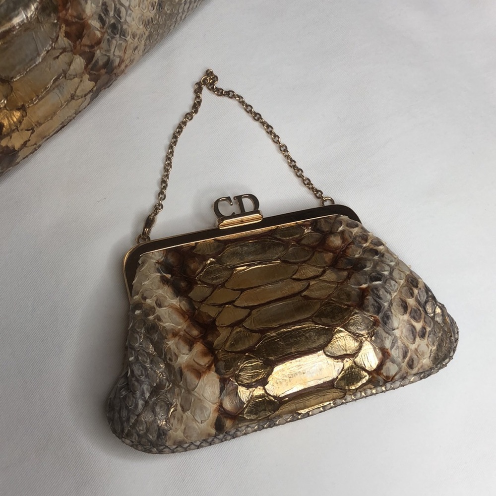 Christian Dior Rare Python Handbag - Picture 2 of 15